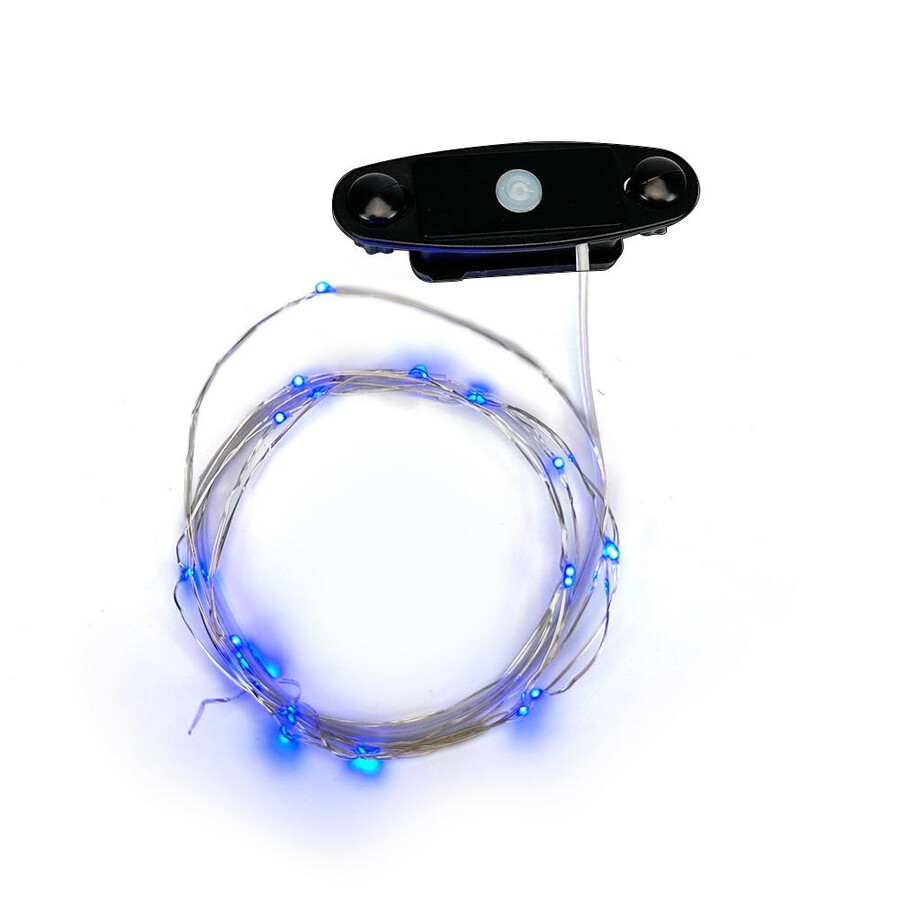 luci blu per ruote di bicicletta 2 pezzi senza batteria